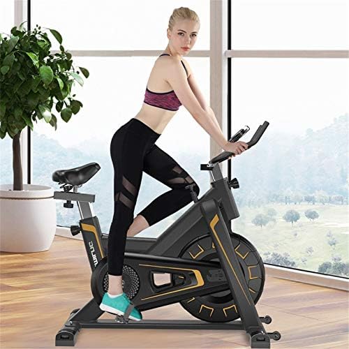 Exercise Bike Bicycle Cycling Exercise Bike Stationary Fitness Cardio Indoor Home Workout Gym Stationary Exercise Bike (Black)