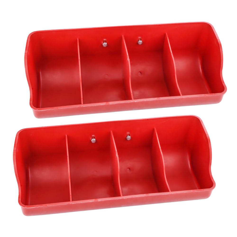 Comederos de plástico para corderos y lechones que evitan peleas por comida, pack de 2