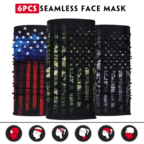 Image of Neck Gaiter for Men Women Headwear Bandana Head Wrap Face Scarf Mask Cover Warmer Balaclava-Seamless & Versatile