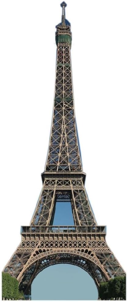 パリ、フランス、エッフェル塔、段ボールカットアウト、等身大、6フィート