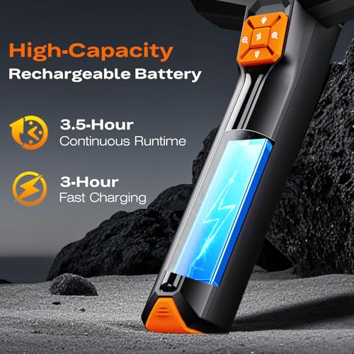 Image of 1920P HD Endoscope Camera with Light, 4.3 inch IPS Handheld Borescope