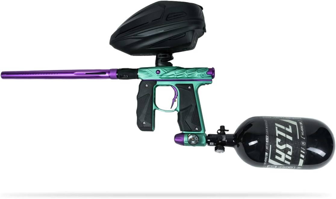 HK Army x Empire Mini GS Paintball Marker w/LAZR, Sonic Loader, 68/4500 HPA Tank Paintball Package