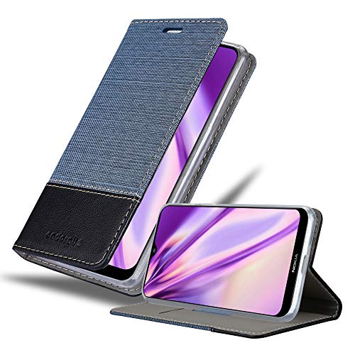 Cadorabo Funda Libro Compatible con Nokia 2.3 en Azul Oscuro Negro - Cubierta Proteccíon con Cierre Magnético, Tarjetero y Función de Suporte - Etui Case Cover Carcasa