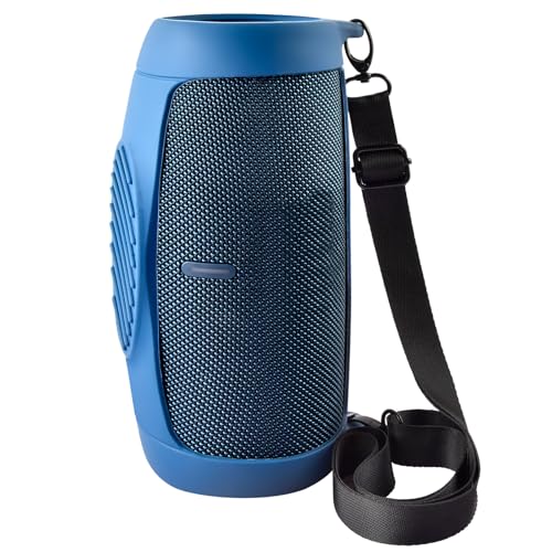 Coque silicone JBL Charge 5 avec bandoulière et mousqueton de protection