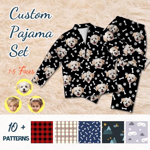 Personalized Pajamas, Custom pajamas with photo, Custom Pajamas for Men & Women, Printed Sleepwear Gifts for Family3