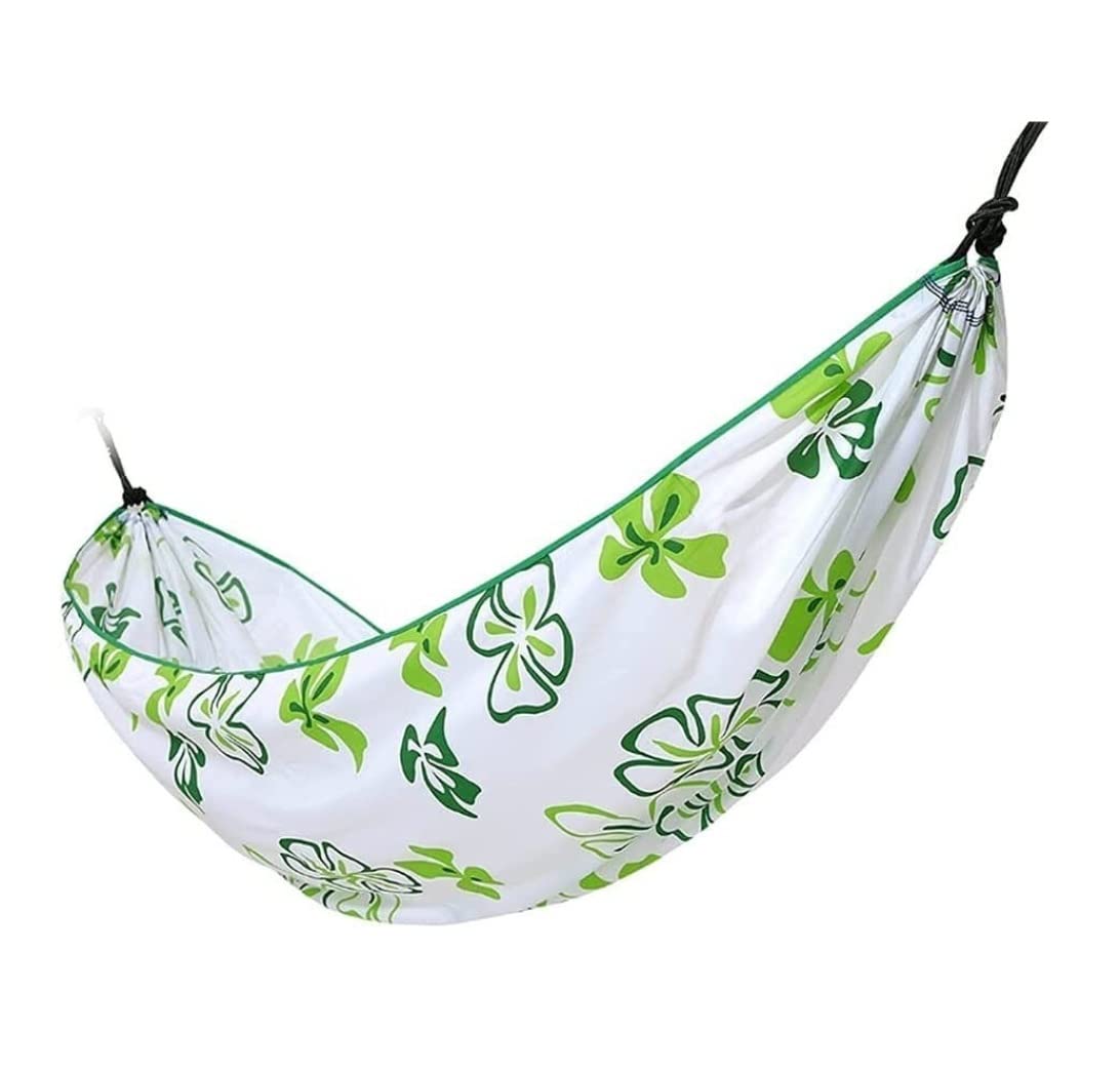 Hammock Swing Outdoor Bed Portable Double Polyester Fiber Parachute Hammock Swing For Backpacking Outdoor Travel Hiking Garden Yard Recreation Easy Setup(B)