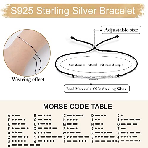S925-Sterling-Silver-Morse-Code-Bracelets-for-Women-2pcs-Morse-Code-Bracelets-Set-Pinky-Promise-Matching-Bracelets-for-Couples-Friends-Friendship-Bracelets-Valentines-Day-Birthday-Gifts-for-Women