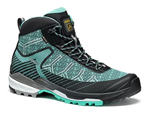 ASOLO Women's Falcon Jacquard Evo GV Boots Black/Hydro Green 9
