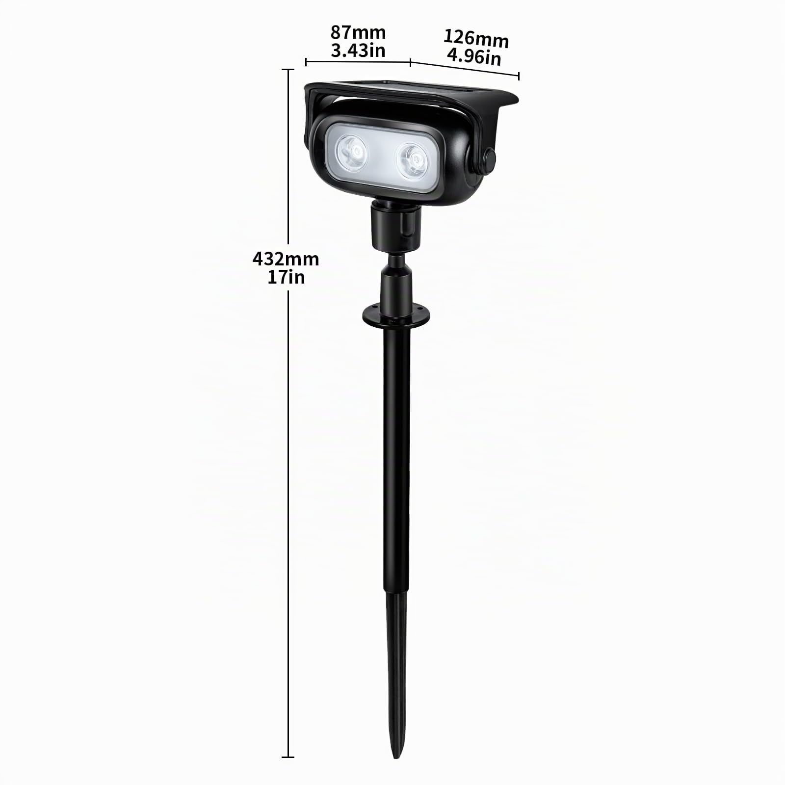 Luces Solares LED Exterior con Estaca, RGB 5 Modos de Cambio de Color, Sensor Crepuscular, IP65 Impermeables, Lámparas Solares para Jardín, Césped y Caminos(4 Piezas)
