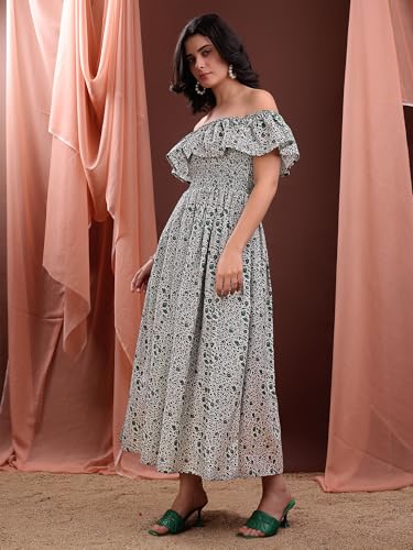 Image of PURVAJA Women's Cotton Dress(Floe-187-190)