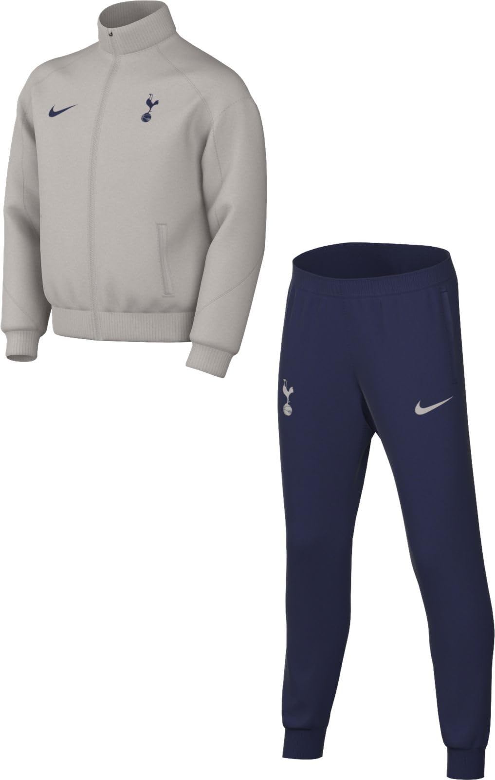 Tottenham Hotspur Strike Big Kids' Nike Dri-Fit Soccer Knit Tracksuit, Lt Iron Ore/Binary Blue/Binary Blue, HJ8033-014, XL