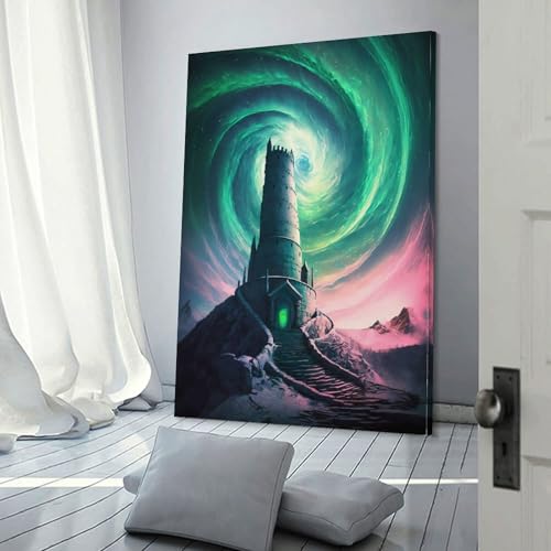 Affiches et impressions en spirale Aurora POLIUAWS, toile décoration murale maison 30x45cm