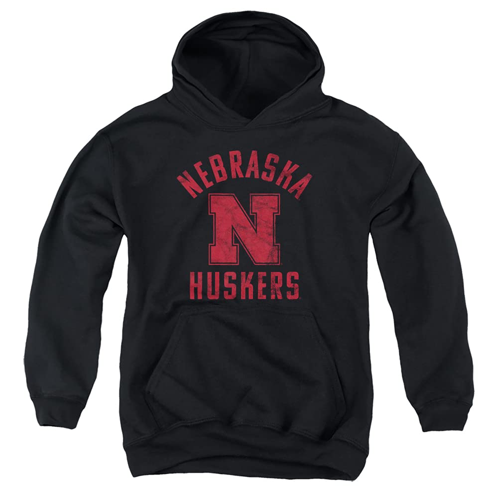 University of Nebraska Official Cornhuskers Logo Youth Kids Boy/Girls Pull-Over Hoodie Sweatshirt