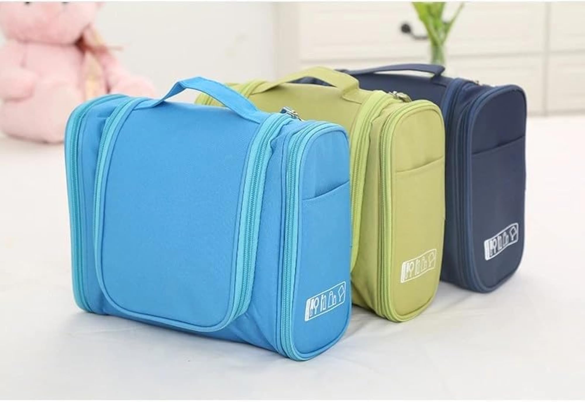 Hanging Hook Toiletry Bag, Portable Storage for Travel Accessories