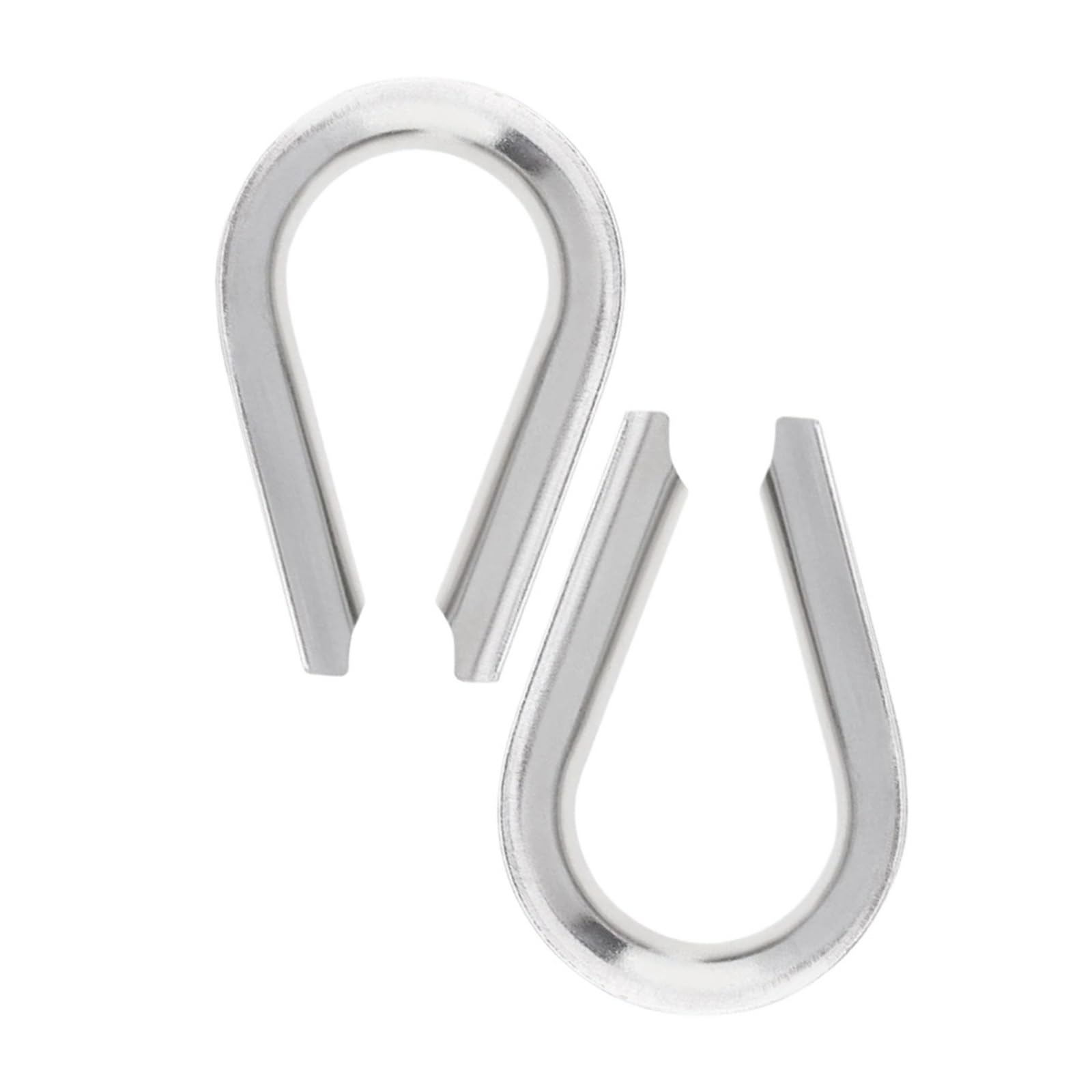 50 Pezzi in Acciaio Inossidabile M3 Fune Metallica ditale Morsetto di Rigging Set for 1/8 Pollici di Diametro Fune Metallica Cavo ditale Morsetto ad Anello Kit