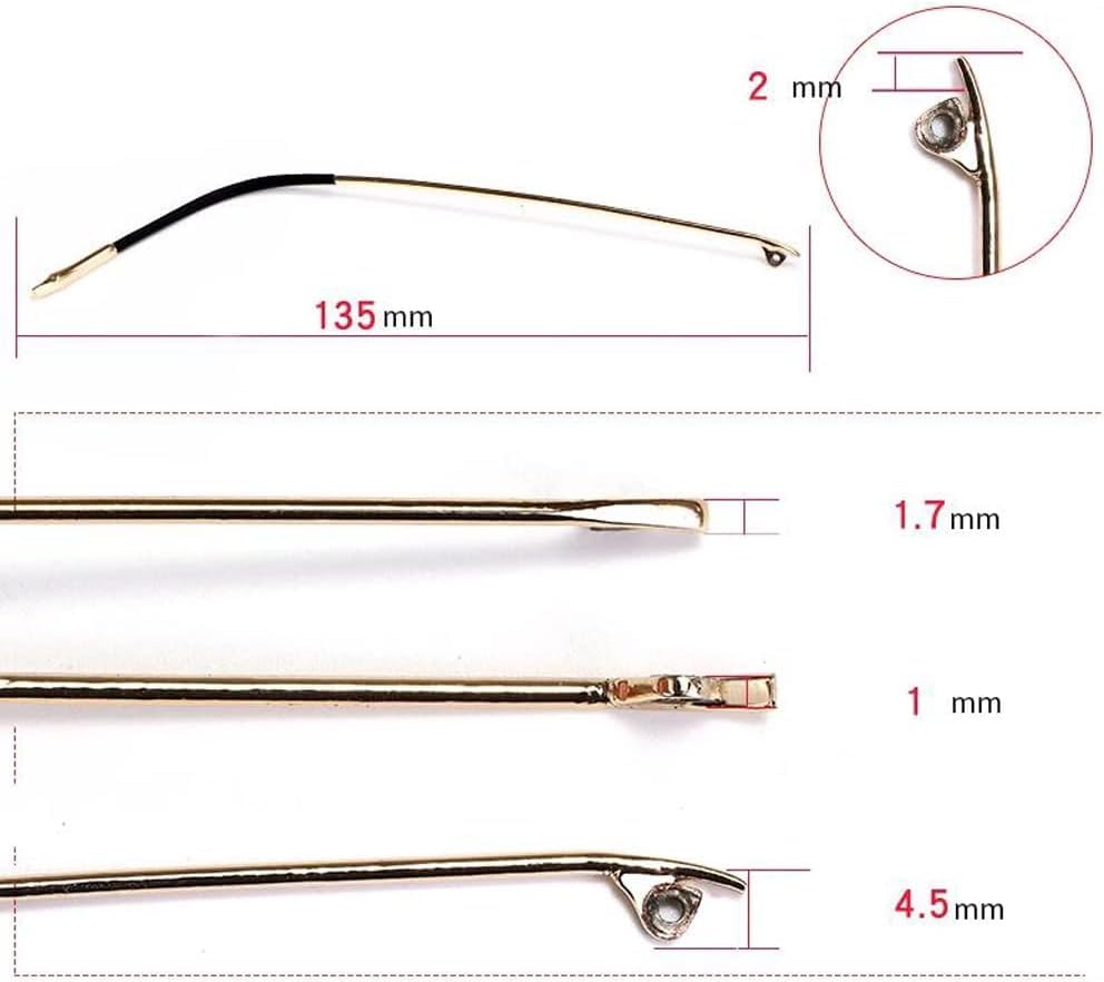Beine Brille, Ersetzen Sie den Brillenarm, Rahmenbügel, 1 Paar Metallbrillen-Ersatzbrillen-Ersatzbügel, Brillenrahmen, Bügel-Brillenarme, Beine-D17
