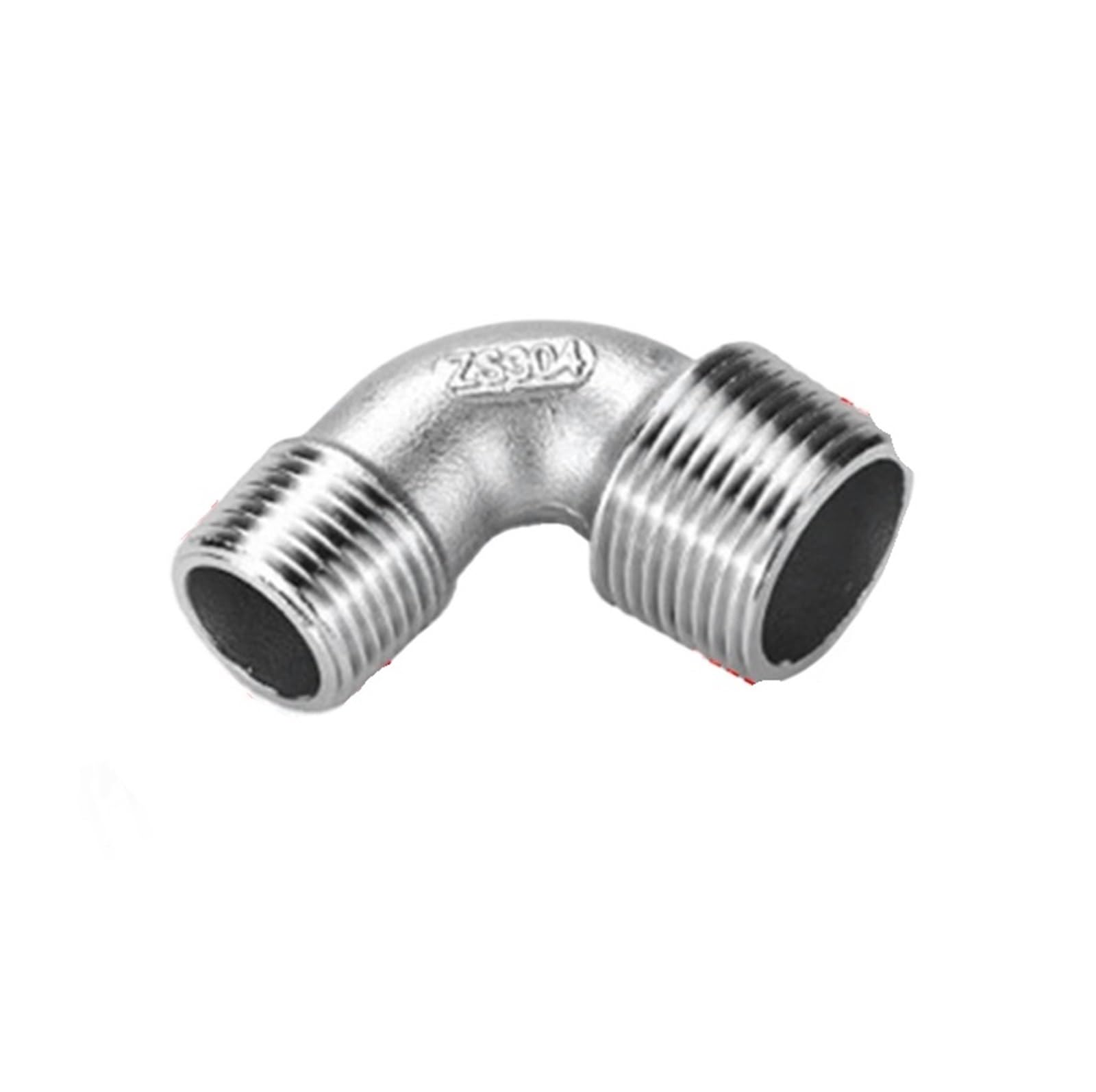 Coude de plomberie inox 304 réducteur mâle G3/4 vers G1/4