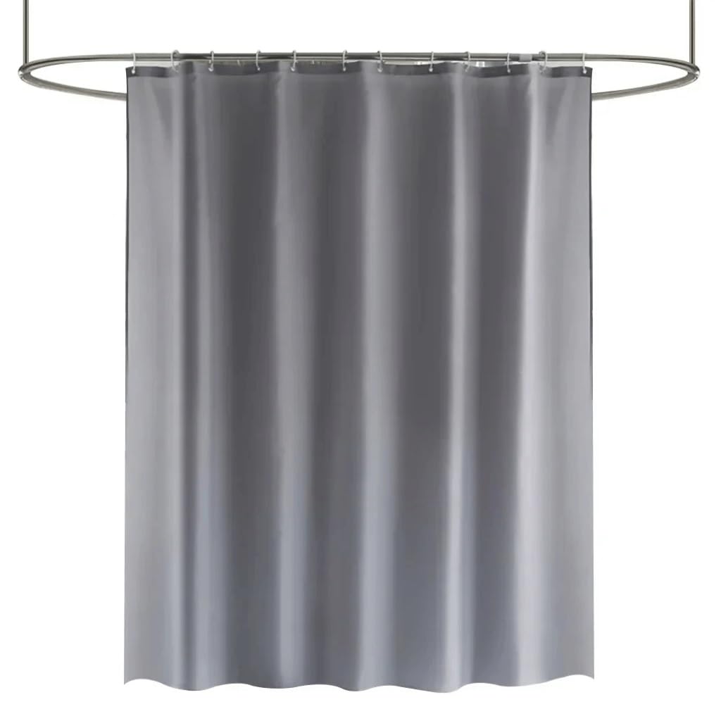 Rideau de douche grand format pour baignoire familiale ambiance spa moderne