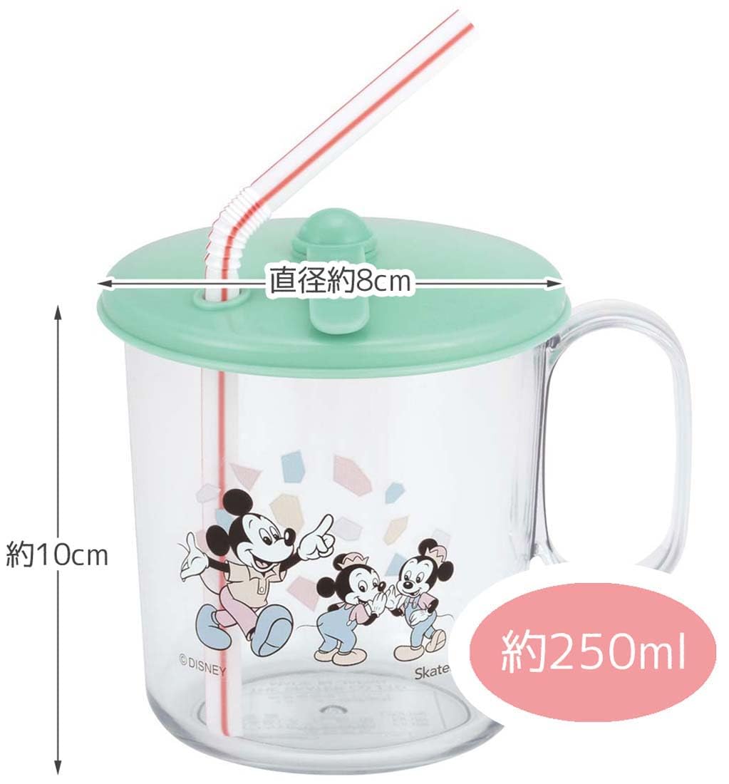 未使用　スケーター　ミッキー　ストロー　コップ　2way 双子 Amazon｜スケーター(Skater) 抗菌 ストロー コップ 250ml キャップ付