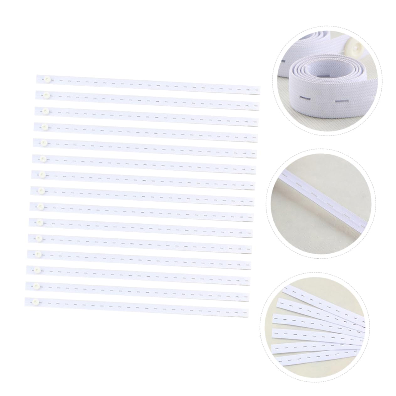 BESTonZON 15 Pièces bouton de couche couche pour ceinture reglable élastique elastic couches ceinture de fixation de couche boucle de fixation de couche blanche