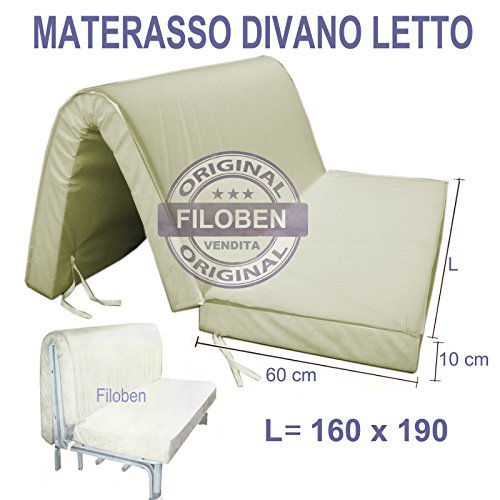 Materasso Per Divano Letto Baldiflex Brio: Ortopedico, Anallergico, 160x190 Cm
