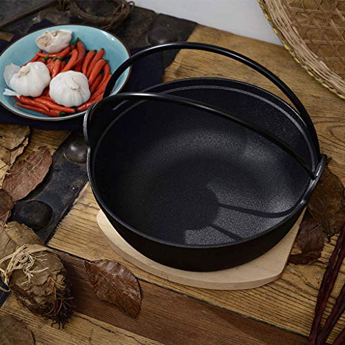 Wok sazonado con fondo aplanado para salteados asiáticos miniatura 6