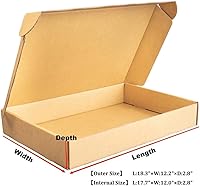 Vista 2 de Paquete de 10 cajas de envío para laptop + bolsas protectoras inflables para laptop, paquete de 10 unidades con 1 bomba gratuita para la mayoría