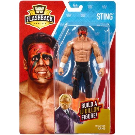 WWE Basic Flashback Series Exclusive WCW Sting Action Figure (Build a Figure JJ Dillon)