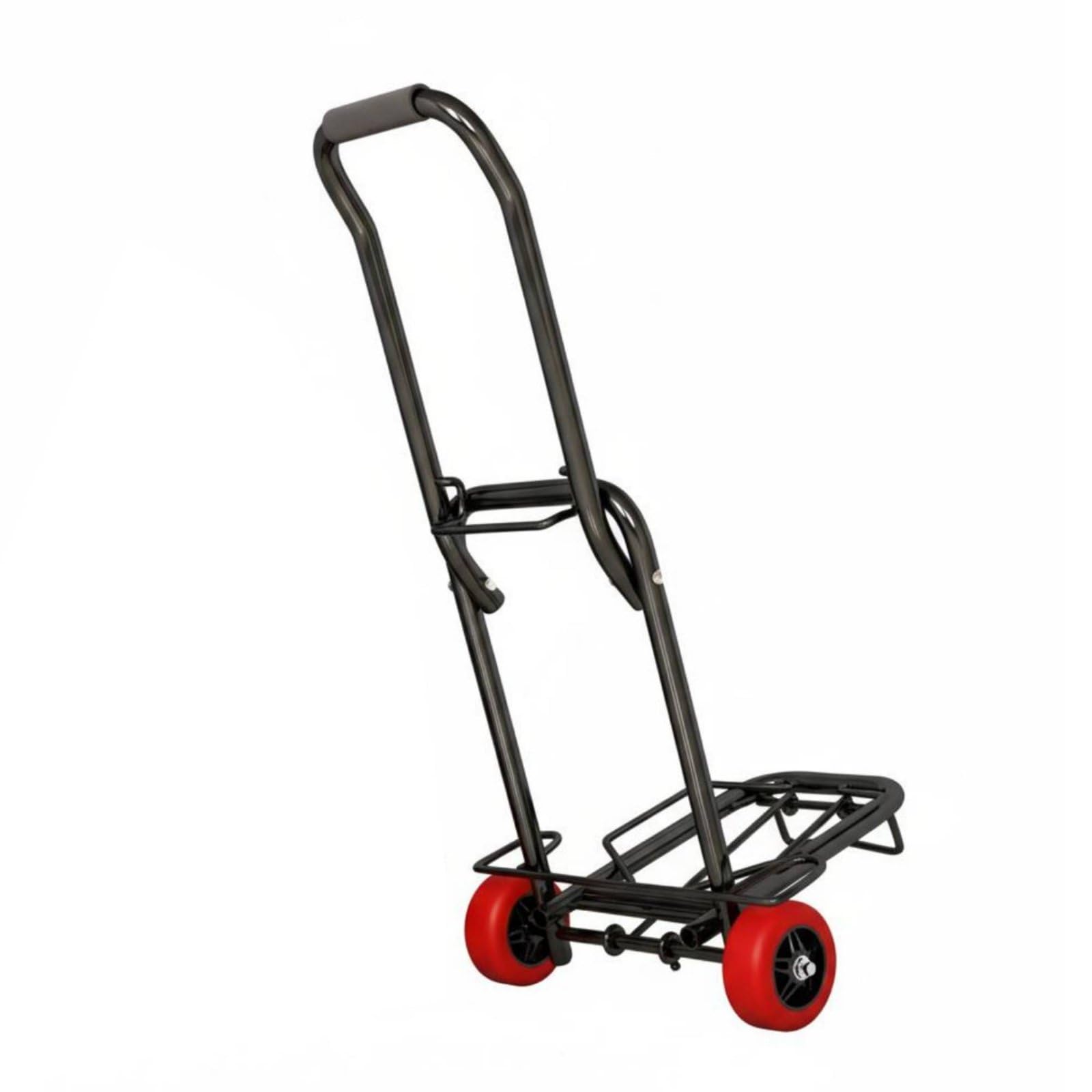 SNAPPSY Portable Luggage Hand Hand Trolley Labor-Saving Foldable Utility Cart Sturdy Duty Folding Trolley No Assembly Required, 16MM, Special Pu Wheel-image-8