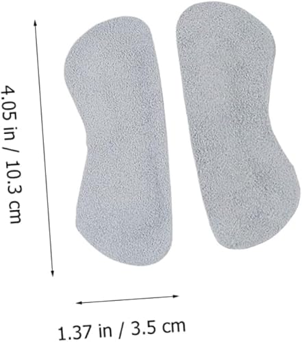 Miniatura 4 de HEALLILY Leather Heel Grips Grey Non Slip Heel Pads Cushioning Half Insoles for Women's Shoes for Long Periods Standing/Walking