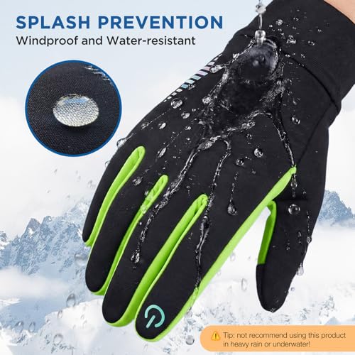 Image of SIMARI Kids Winter Gloves Touchscreen Water-Resistant Warm Thermal for Boy Girl Toddler Cycling Running Ski Snow Cold Weather