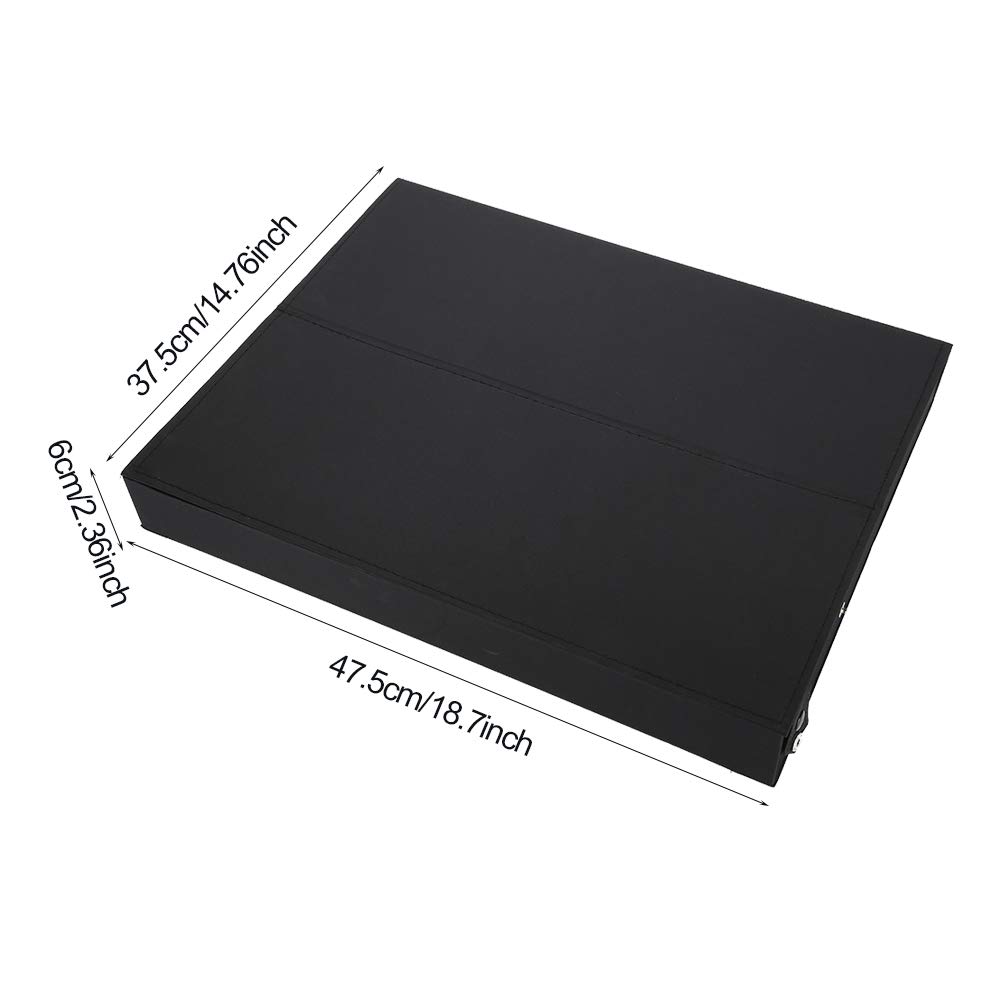 Wakects Boite a Lunette, 18 Grilles Etui à Lunettes Portable Boîte de Rangement pour Lunettes de Soleil avec Couvercle Pliable, Convient à La Maison, Magasin D'Optique, Centre