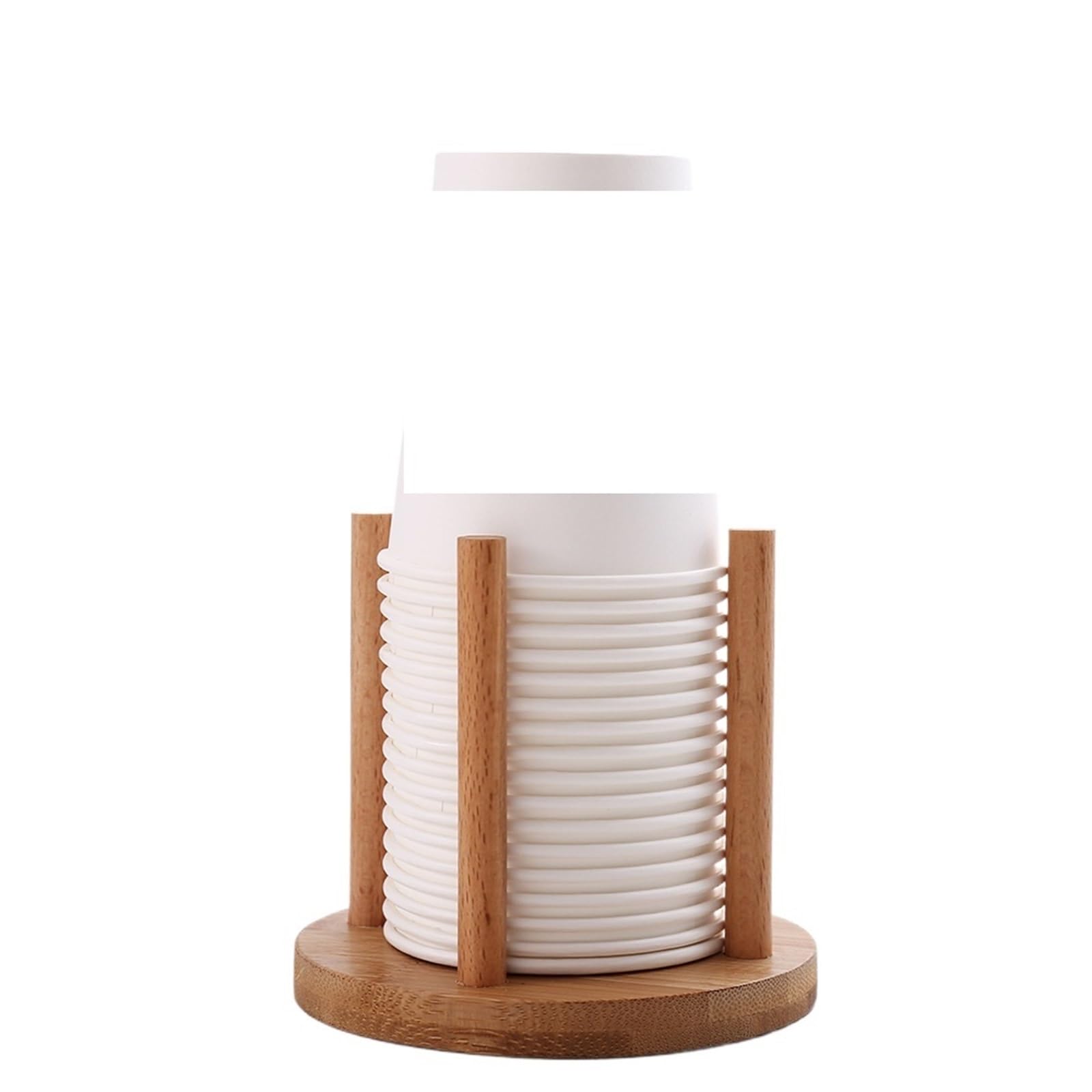 Ikfgtjre S 10Cm Paper Cup Holder Cup Storage Holder Water Tea Cups Dispenser Rack Shelf With Longer Stick Mug Display Stand Home Organizer For The Kitchen(S 10Cm)