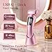 rategist Cordless Electric Razors for Women: Rechargeable Painless Bikini Trimmer for Body Hair - IPX7 Waterproof Shaver with LED Display for Face/Underarm/Leg Light Pink