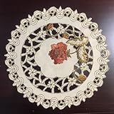 【Ideales Geschenk】 Sie können die Tischsets aus Stoffspitze Ihren Freunden und Ihrer Familie an Geburtstagen, Feiertagen, Einweihungspartys, Jubiläen oder Anlässen schenken, es ist ein elegantes Geschenk