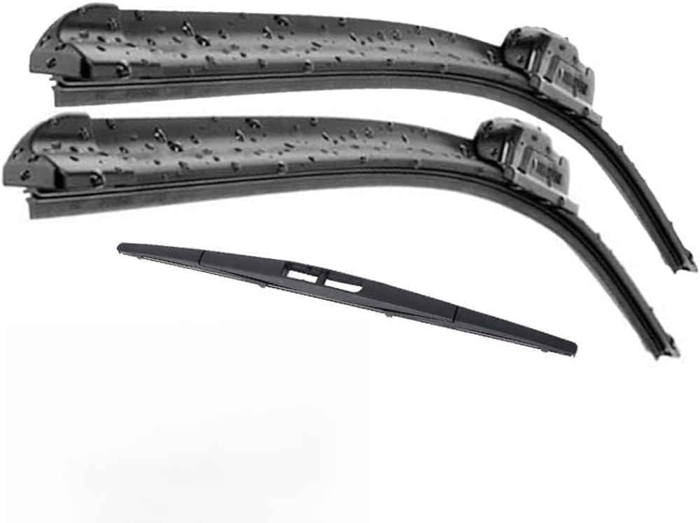 DZTYNKO Car Windscreen Wiper Blades Set for Suzuki Swift Hatchback 2010-2017 21in+18in+10in, Front Window Wipers for Clear Visibility, Replacement Wiper Blades