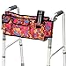 SupreGear Marcheur Sac, de Haute Qualité Panier De Marche Pliable Organisateur Pochette Pour N'importe Quel Walker Style Rollator et Fauteuil Roulant (Floral)