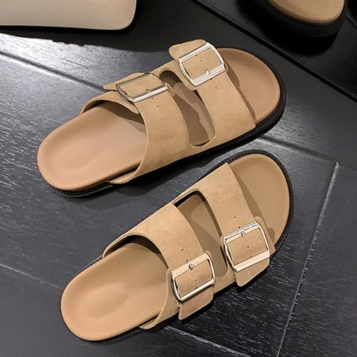Slippers Women Open Toe Arch Support Platform ls, Adjustable Buckle Beach l Woman Comfort Lightweight Ultra Cushion Slides2