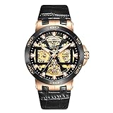  OBLVLO Nuovi orologi automatici in oro con quadrante scheletrato Grande orologio UM (UM-TGB)