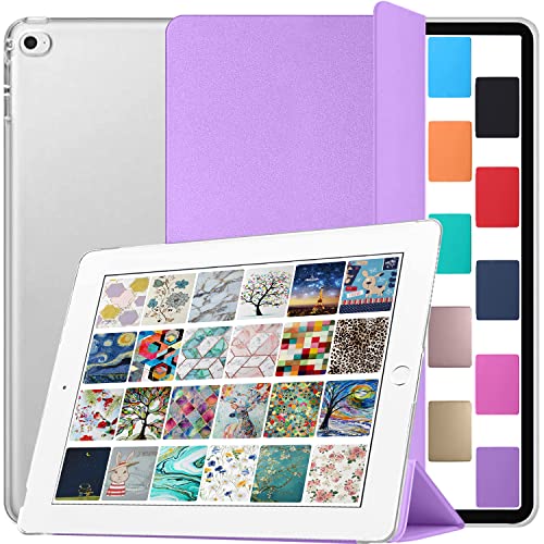 Image of DuraSafe Cases for iPad 7.9 Inch Mini 3 2 1 Generation [iPad mini 3rd 2nd 1st ] A1599 A1489 A1432 MGNV2HN /A MGYE2HN /A MGNR2HN /A MD528HN /AiPad Cover with Translucent Frosted Hard Back - Purple