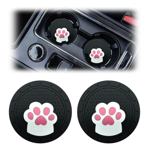 Set 2 Portavasos de Silicona con Patas de Gato 2.72in miniatura 1