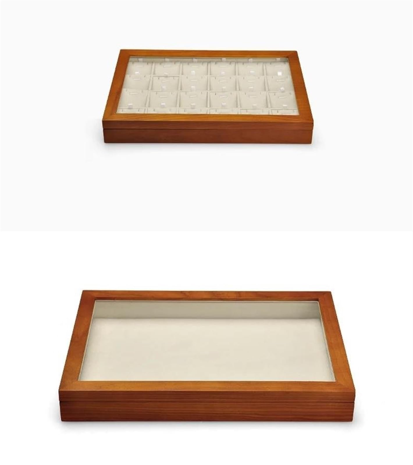 Porta Gioie Organizer Gioielli Scatola Immagazzinaggio Gioielli Legno Scatola Immagazzinaggio Gioielli Scatola Esposizione Anelli Con Ciondoli Collane Gioielli Porta Orecchini Organizer(Beige D)