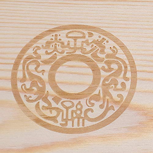Decdeal Coins Holder, Wooden Coins Storage Box for Collectible Commemorative Coin with 50pcs Capsules Accommodate
