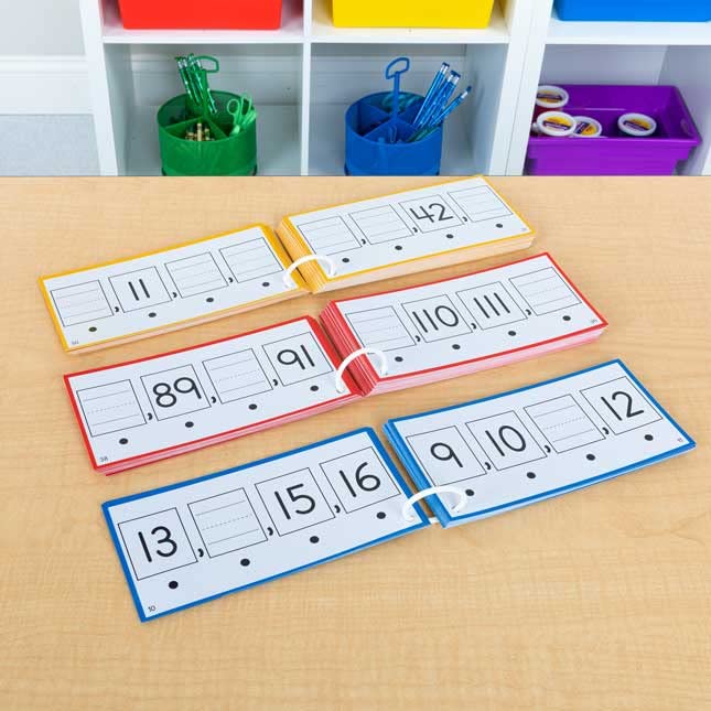 Image of Really Good Stuff Tap and Write Missing Numbers - 123 Cards