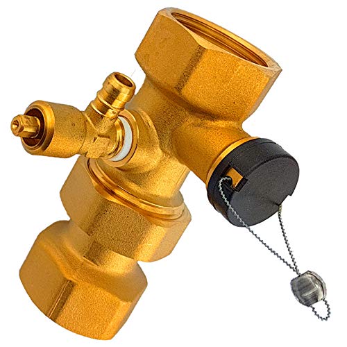 1 Zoll Kappen-Ventil für Ausdehnungsgefäß Ausdehngefäß Heizung Messing