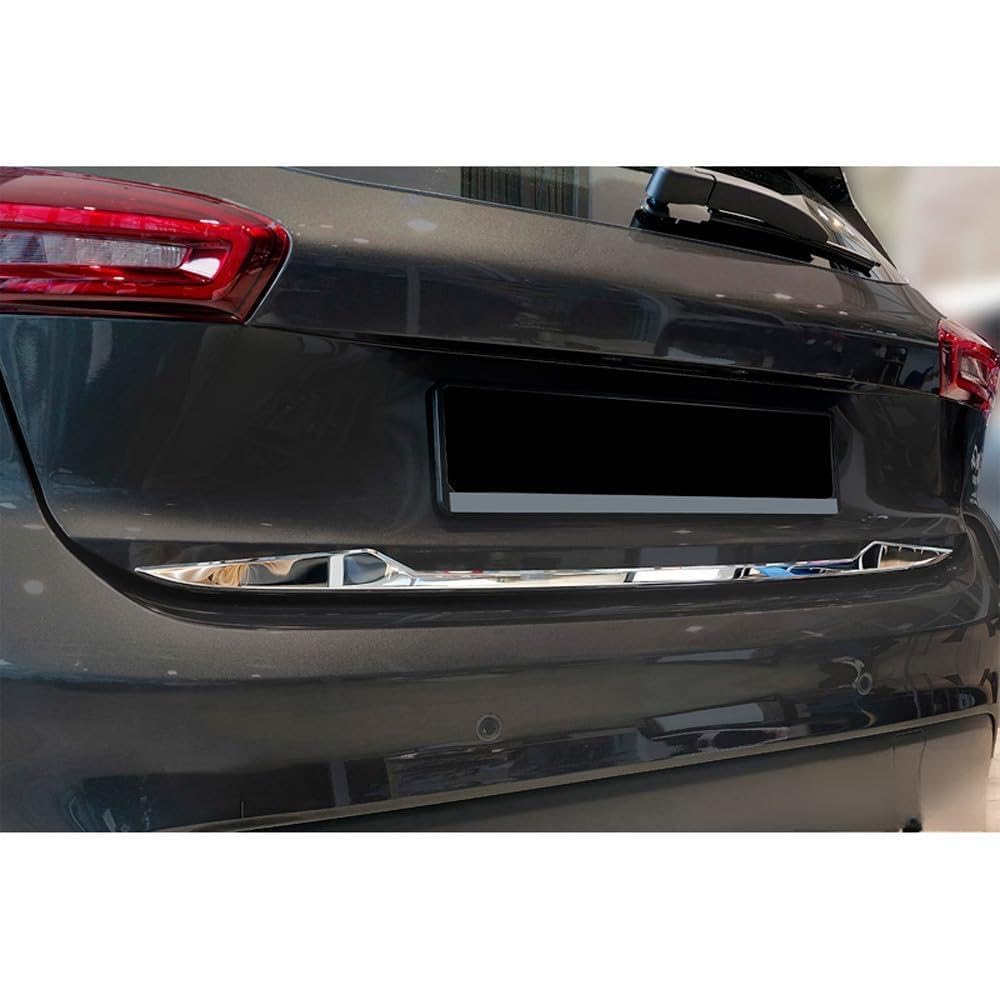 Avisa Chrome Stainless Steel Tailgate Trim compatible with Ford Focus IV HB 2018-2021 & Facelift 2021-