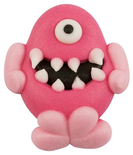 Kaffeehaus Diamant - essbare Zuckerdekoration Halloween - 12 bunte Halloween Monster aus Zucker - Streudeko für Muffins, Torten, Kuchen und Cupcakes - gruselige Aufleger