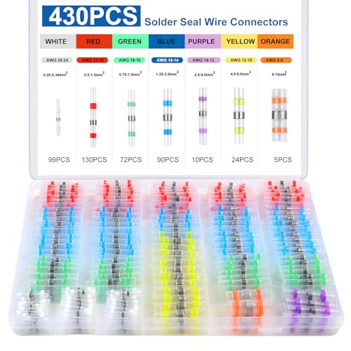 Conectores de alambre termorretractiles impermeables con soldadura sellada Cooclensportey x430