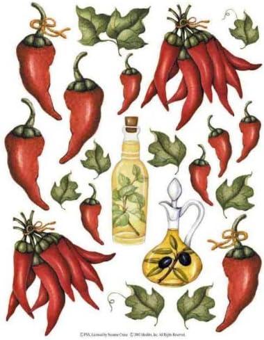 Chili Peppers 2-Sheet IdeaStix Accents Peel and Stick Décor
