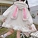 Produktbild Mcttui Lolita Kleidung Frauen Süße Warmjacke Lolita Kleid Japanischer Stil Herbst Winter Kawaii Weiche Lammwolke Rüschen Kaninchenohren Kapuzenmäntel Mädchen Parkas Outwear